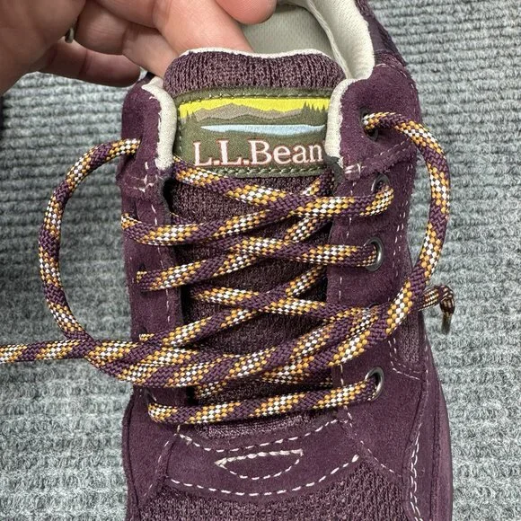 LL Bean Tek 2.5 Hiking Shoes Womens 8M Purple Waterproof Insulated Suede 504746 - Picture 8 of 11